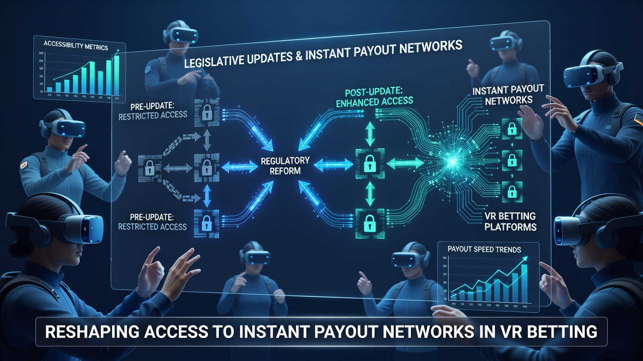 VR betting environment with payout interface and regulatory compliance overlays