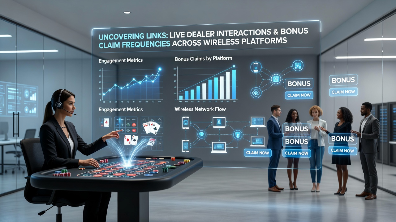 Analytics dashboard displaying correlations between live dealer chats and bonus claims on mobile platforms